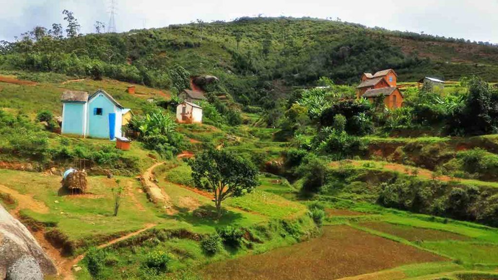 Village of highland Madagascar